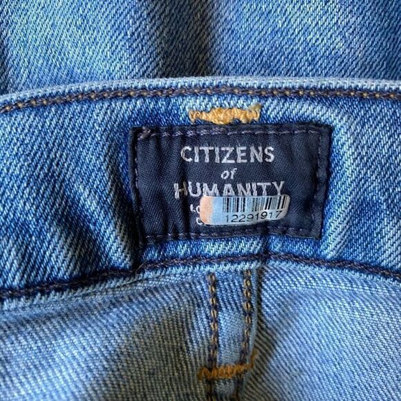 Citizens of Humanity COH Elsa Slim Fit Crop Jean Denim Light Medium Wash Size 26 - Picture 6 of 10